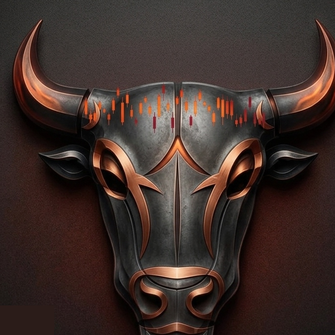 4orty Bulls 3D Metallic Emblem